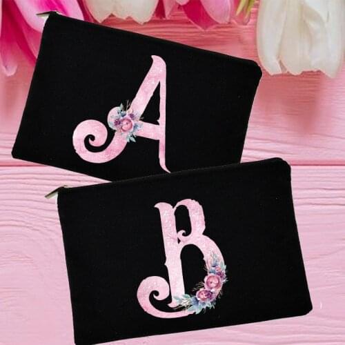 Alphabets Print Tampon Storage Bags Cute Sanitary Pad Pouches Portable Makeup Case Travel Lipstick Key Cosmetic Organizer Pouch