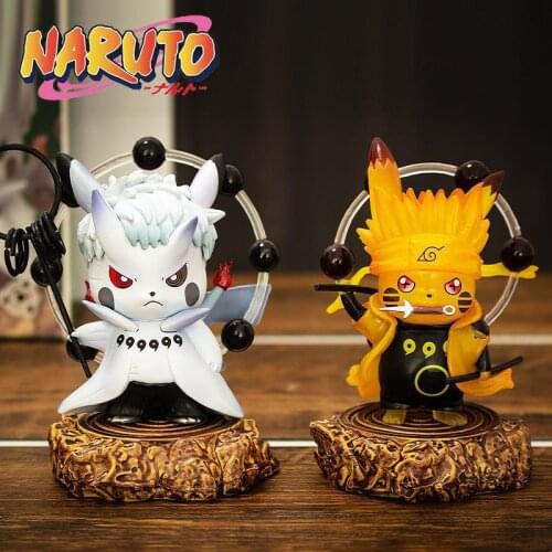 10cm Pokemon Pikachu Action Anime Figure Cosplay Naruto Model Collector Decoration Dolls Toys For Childrens Gift