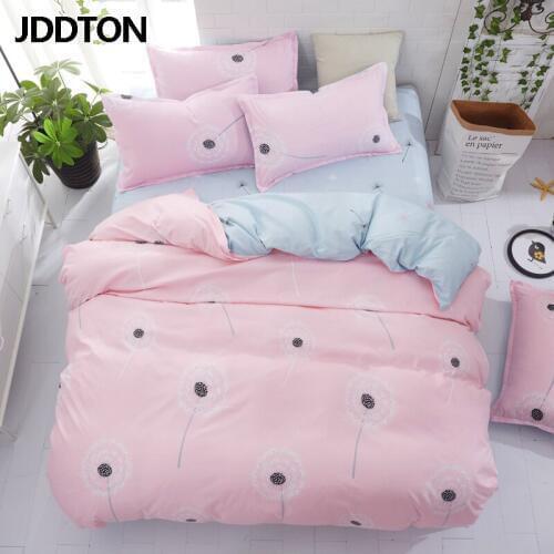 JDDTON 2020 New Flying Dandel Bedding Sets Simple And Fashion Bed Linen Duvet Cover Set AB Side Bed Sheet Pillowcase Cover BE105