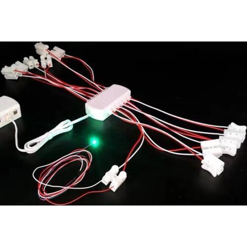 Port Sharing Box Set/Railway Layout/Railroad Layout/Train Layout Port Distributor Hub for Scale Model Lights Connection