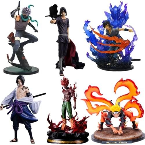 Multi-Style Naruto Shippuuden GK Uchiha Itachi Sasuke Susano Flame Doll PVC Action Doll Doll Decoration Collection Toy