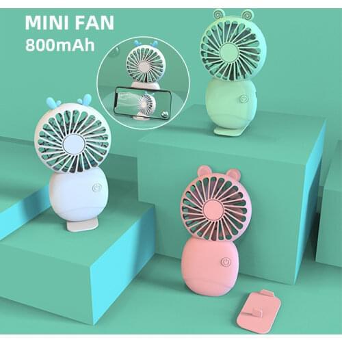 USB Mini Wind Power Electric Fan Ultra-quiet Convenient Fan Desktop Student Portable Student Office Cute Small Cooling Fans