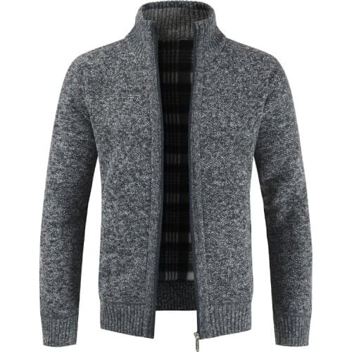 Jackets Casual Knitwear Clothing M-4Xl Sweater Men Autumn Winter Cardigan Sweater Coats Male Thick Fleece Mens Sweater