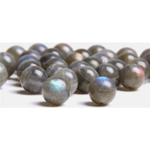 Natural Genuine Rainbow Blue Labradorite grey smooth Loose Beads for jewelry making 6 8 10 12 mm Labradorite stone beads jewelry