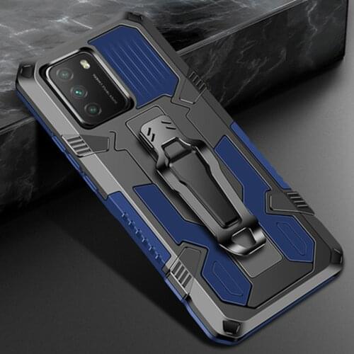 Voor Poco M3 Shockproof Case Voor Xiaomi Poco M3 X3 Nfc Redmi 8 8A 9A 9C Note 9S 6 7 8 Pro Pocophone M3 Armor Stand Cover Funda