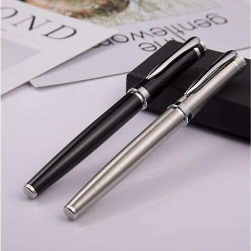 Premium Metal Material Gel Ink Roller Ball Business Pens for School Office Stationery Black,White,Red,Blue,Gold,Silver