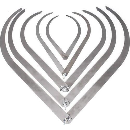 Profession 4"6" 8" 10" 12" Length Bent-leg Stainless Steel Caliper Clay Sculpture Ceramic Measuring Pottery Tools High Quality