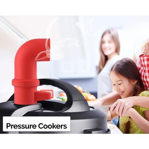 Silicone Pressure Cooker T Shape Rotate Steam Release Diverter Pipe Accessories
