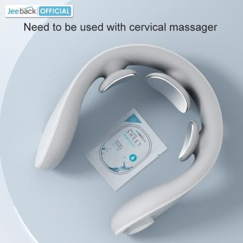 Jeeback Skin-Friendly Herbal Gel Stickers 1-Pack For Use w/Neck Massager Avoid Strong Tingling and Heighten Relaxation