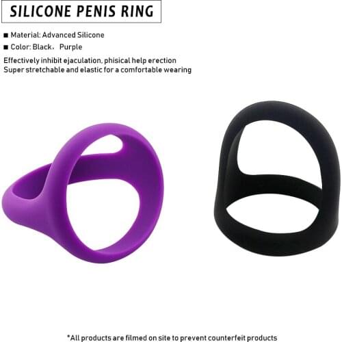 Triangular Cock Rings Silicone Penis Semen Lock Rings Cockring Adult Sex Toys for Men Delay Ejaculation Chastity Device