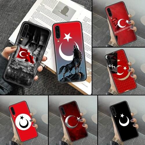 Turkey Turkish Flag Phone case For Samsung Galaxy A 3 5 7 8 10 20 21 30 40 50 51 70 71 E S 2016 2018 4G black 3D coque art prime