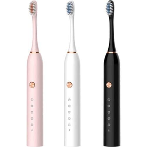 Sonic Electric Toothbrush Rechargeable 5 Modes Timer Soft Brush Head Tooth Deep Cleaning Whiten Massage Brush Waterproof