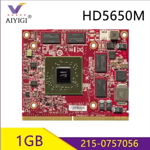 Radeon HD5650 HD5650M 215-0757056 GDDR3 1GB Video Graphics Card With X-Bracket For HP TouchSmart 610 100% Test OK