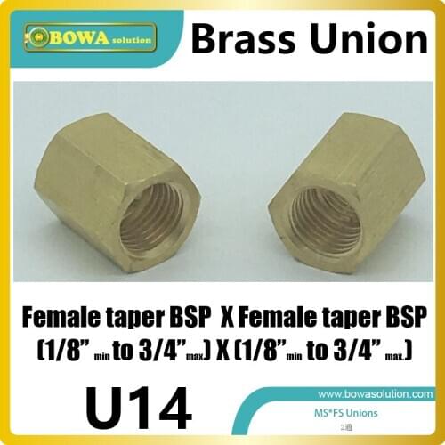 Female taper BSP X female taper BSP brass Coupling is used to connect gas and water pipelinese in heat pump water heaters