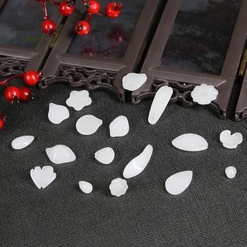 10pcs/lot Multi-shapes Lampwork Glass Beads Charm Leaf Flower Drop Petal for DIY Jewelry Findings Craft Making Loose Beads