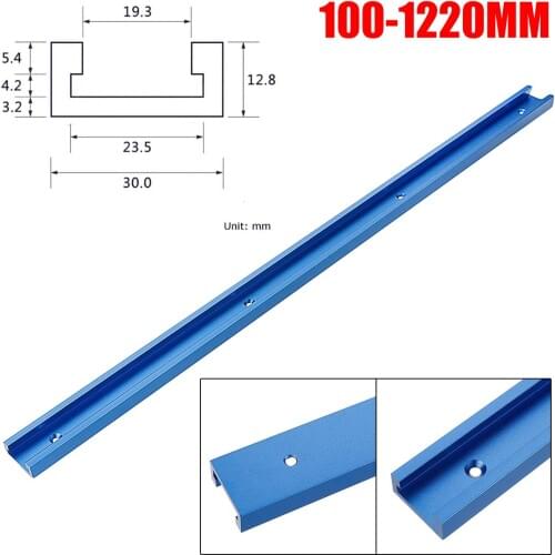 100-1200mm T-slot T-track Miter Track Jig Fixture Slot 30x12.8mm For Table Saw Router Table DIY Woodworking Tool