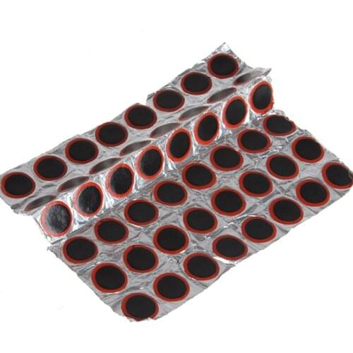 48pcs 25mm New Bike Bicycle Flat Tire Repair Kit Tool Set Patch Rubber Portable Fetal Best Quality Cycling
