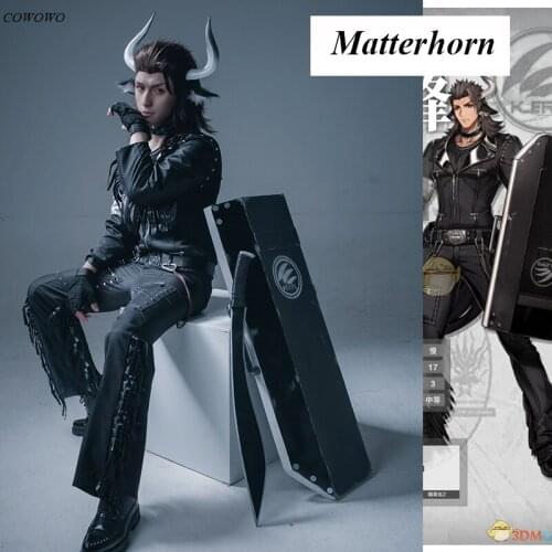 Anime! Arknights Matterhorn RHODES ISLAND Game Suit Gorgeous Uniform Cosplay Costume Halloween Party Outfit For Men 2021 NEW