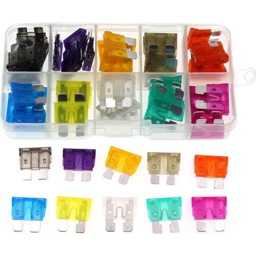 Car Blade Standard Fuses Set 2A 3A 5A 7.5A 10A 15A 20A 25A 30A 35A AMP Automotive-Blade-Fuse Assorted Set