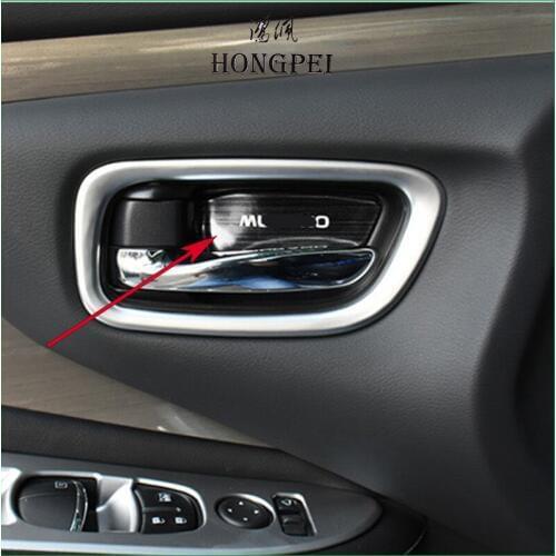 Car Accessories For Nissan Murano 2015 2016 2017 2018 Interior Door Handle Bowl Frame Panel Cover Trim Car styling