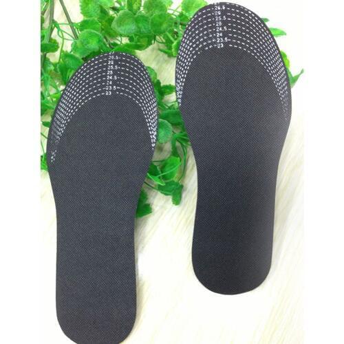 Unisex 1 Pair Healthy Bamboo Charcoal Deodorant Cushion Foot Inserts Shoe Pads Insoles Feet Cushion Pads Care Insoles