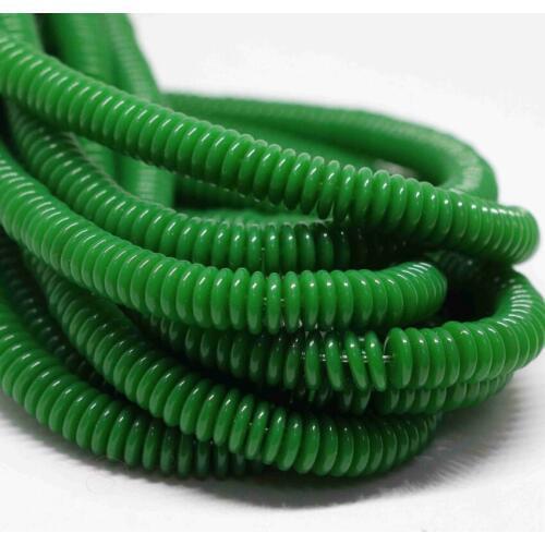 Green Resin Beeswax Hot Selling Fashion Charms New Diy 6X2mm 8X2mm Abacus Coin Spacer Beads Jewelry Loose Beads 15 Inches B103