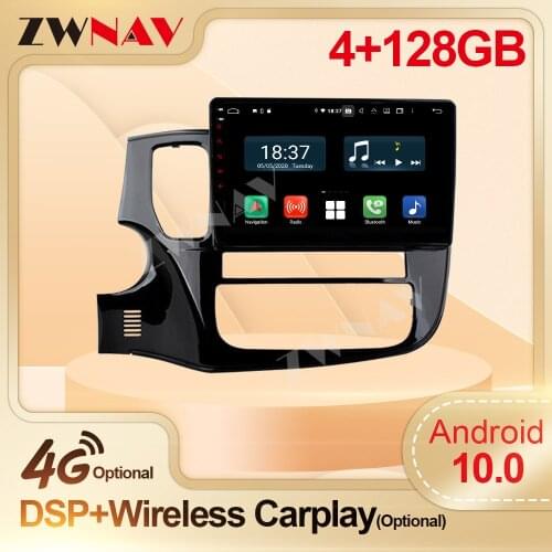 Carplay 2 Din Android 10 Receiver For Mitsubishi Outlander 2013 2014 2015 2016 2017 2018 GPS Radio Audio Stereo Player Head Unit