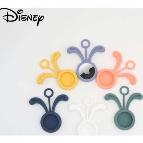 Disney for airtag applicable sleeve Apple locator tracker solid color rabbit ear protective shell manufacturers in stock