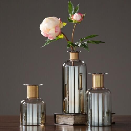 Europe High quality glass vase Hydroponics Dried flowers terrarium glass containers Home Wedding Decoration Flower Vases