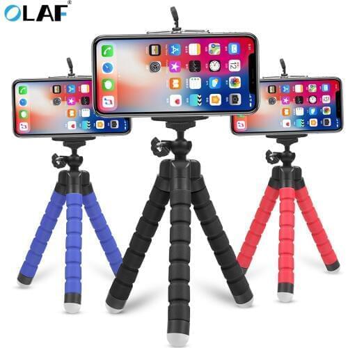 Flexible Tripod Phone Holder for iPhone 11 Pro Max Samsung Xiaomi Sponge Octopus Mobile Phone Stand Smartphone Tripod for Camera