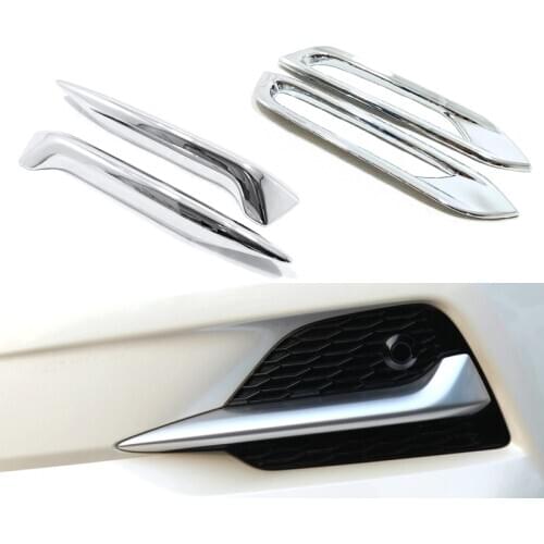 Chrome For Nissan Qashqai J11 2019 2020 Front Rear Fog Light Eyebrow Cover frame trim accessories