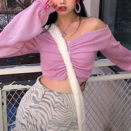 Macheda Pink Autumn Winter Casual Knit Sweater Women Fashion Single Breasted Slim Long Sleeve V Neck Cardigan Lady Solid Top New