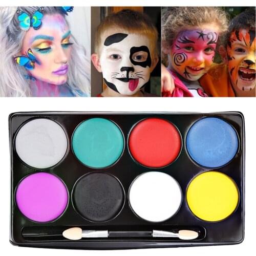 Colorful Face Body Art Painting Oil Non Toxic Waterproof Paint Oil Halloween Party Tattoo Cosmetic Body Pigment Makeup Palette