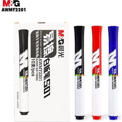 M&G S01 Mark Pen. Water-borne Easy-to-erase Whiteboard Pen Erasable Whiteboard Marker Pen Office Supplies. AWMY2201