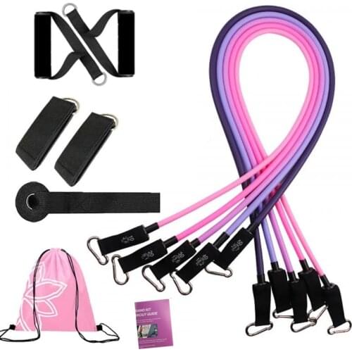 150LB Fitness Pull Rope Set Portable Home Fitness Equipment Resistance Bands for Muscle Workout Yoga Body Training Workout