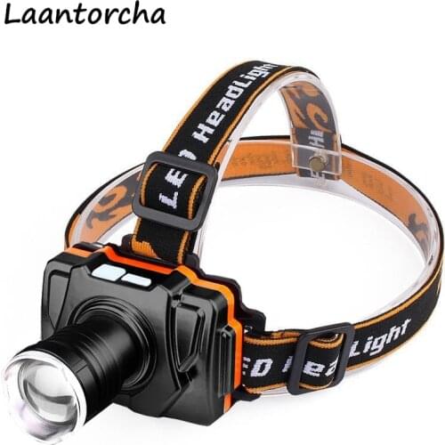 Headlamp Portable Waterproof Zoomable Headlight 180° Rotatable Rechargeable Head Torch Flashlight Head lamp Outdoor Camping Ligh