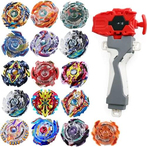 Single Beybleyd Burst Gyroscope with Grip Launcher and Handlebar OPP Packed Gyro Toys for Children