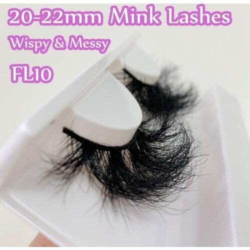 Rainsin 1 Pair 20mm Fluffy 3d Mink Lashes 100% Cruelty free Handmade Reusable Makeup Dramatic Long Natural Eyelashes Wholesale