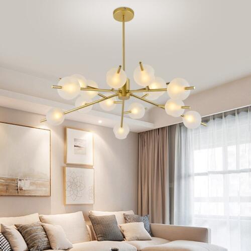 Northern Europe Magic Bean A Chandelier Post Modern A Living Room A Chandelier Round Ball Glass Restaurant Lamps And Lanterns