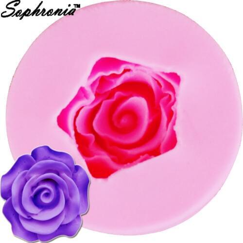Sophronia 3 Hole Rose Flower1pcs Shape UV Resin Jewelry Silicone Mold Expoxy Mold Jewelry Making DIY Craft M645
