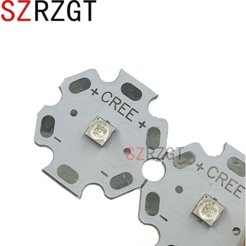 10pcs CREE XTE XT-E LED 5W Royal Blue 445-450nm LED Chip Emitter With 20mm Star base 5w Led lamp beads