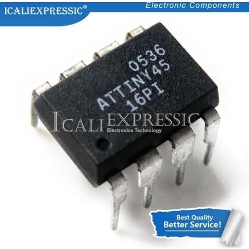 1PCS ATTINY45-20PU ATTINY45 DIP-8 In Stock