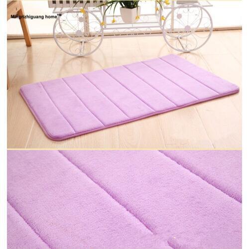 1PC Water Absorption Rug Bathroom Mat Shaggy Memory Foam Bath Mat Set kitchen Door Floor Mat Carpet For Toilet Non Slip OU 101