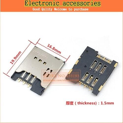 10PCS/Lot NEW SIM card connector for SONY Ericsson LT15 LT18 X12 mt25i R800 lt18I x10 sim booth phone booth card slots