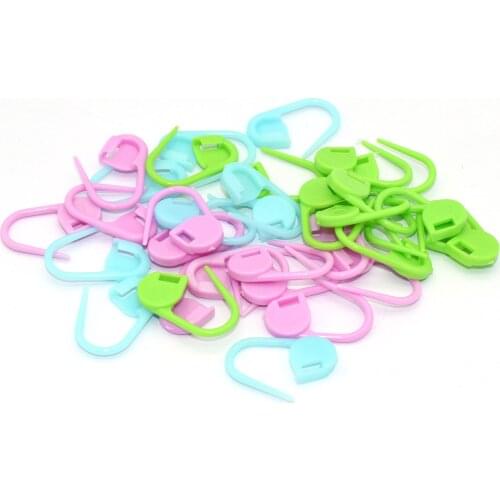 100pcs Plastic safety pin knitting tools locking stitch craft supplies crochet latch tools for sewing tools accessory in 3 color