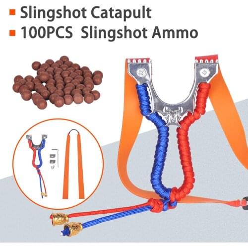 100PCS Slingshot Ammo Kattepult Spider Slingshot Rubber Band Outdoor Archery Hunting Sports Hot рогатка охотничья tirachinas