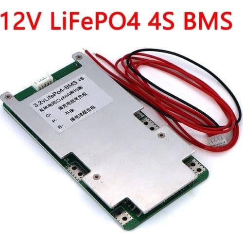12V BMS 3.2V 4S LiFePO4 Lithium Battery pack 60A 150A for Energy Storage solar system PCB With Balance