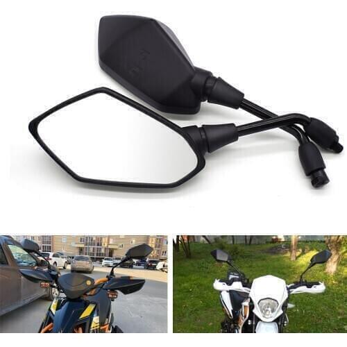 2Pcs/Pair Motorcycle Mirror Carbon Fiber White Glass Rearview Mirrors For Yamaha XMAX 125 250 400 300 VMAX 1700 1200 NMAX 125
