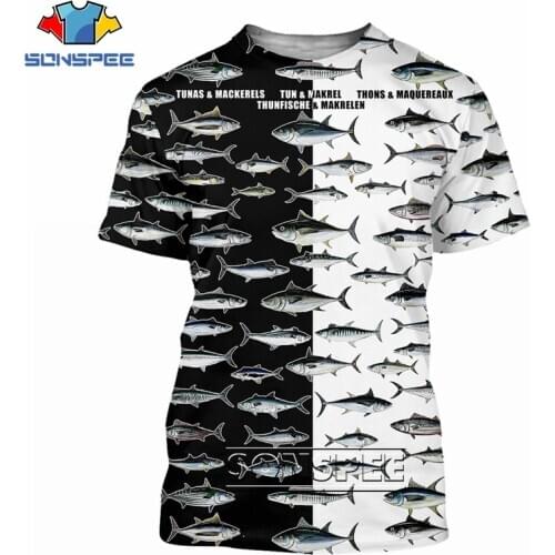 Mens 2020 Fashion Style Fish T-Shirt Brand Men Tuna Kingfish Nautical Fishing & Design Mens White Short Sleeve T-Shirt Fishing