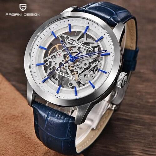 2019 PAGANI DESIGN Brand Leather Tourbillon Watch Automatic Mechanical Men Watch Military Waterproof Watch Relogio Masculino